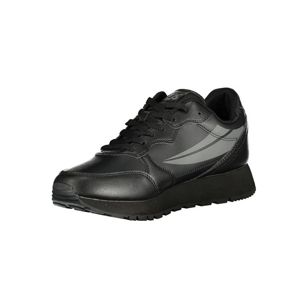 Schwarzer Polyester-Sneaker für Herren