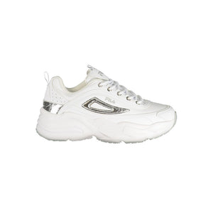 Weiße Polyester-Damen-Sneaker
