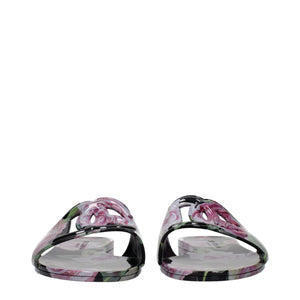 Baumwoll-Hausschuhe in Schwarz