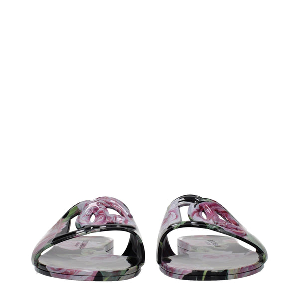 Baumwoll-Hausschuhe in Schwarz