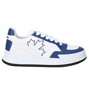 Sneaker aus blauem Kalbsleder