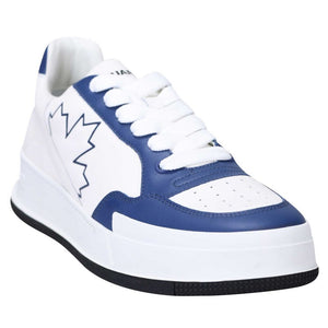 Sneaker aus blauem Kalbsleder