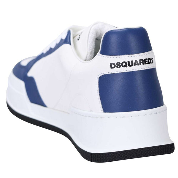 Sneaker aus blauem Kalbsleder