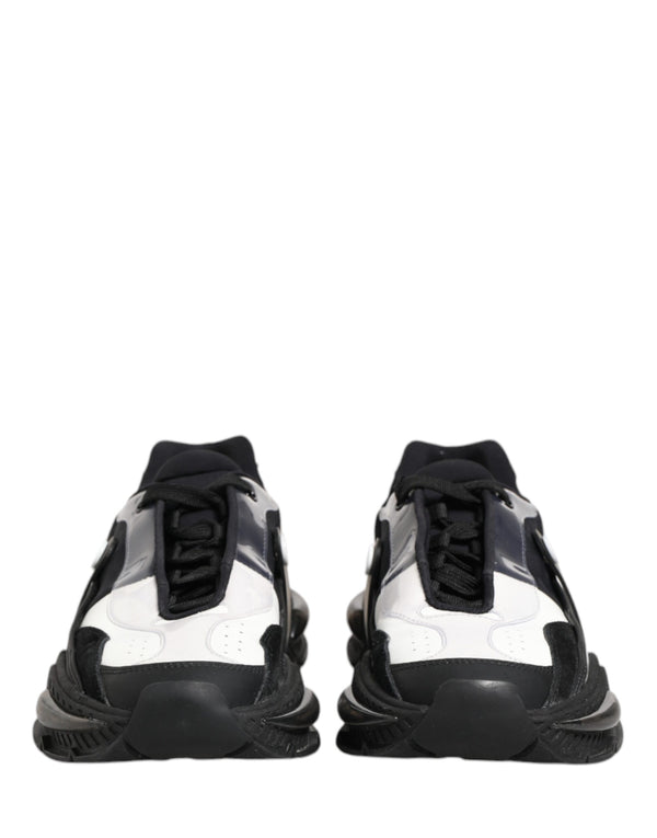 Weiße und Schwarze Logo Airmaster Sneaker für Herren