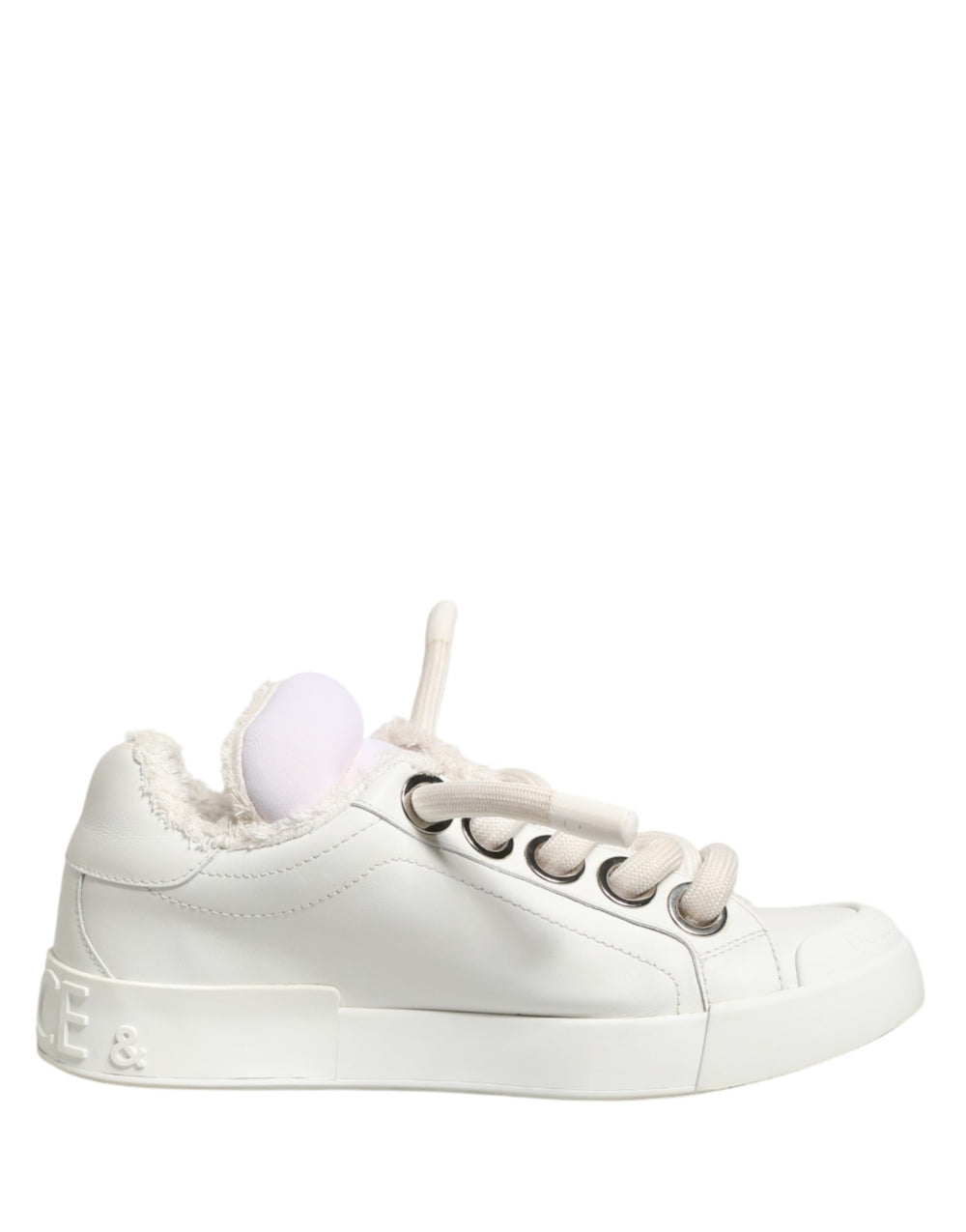 Weiße Leder-Sneakers für Herren