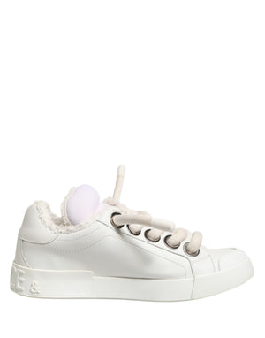 Weiße Leder-Sneakers für Herren