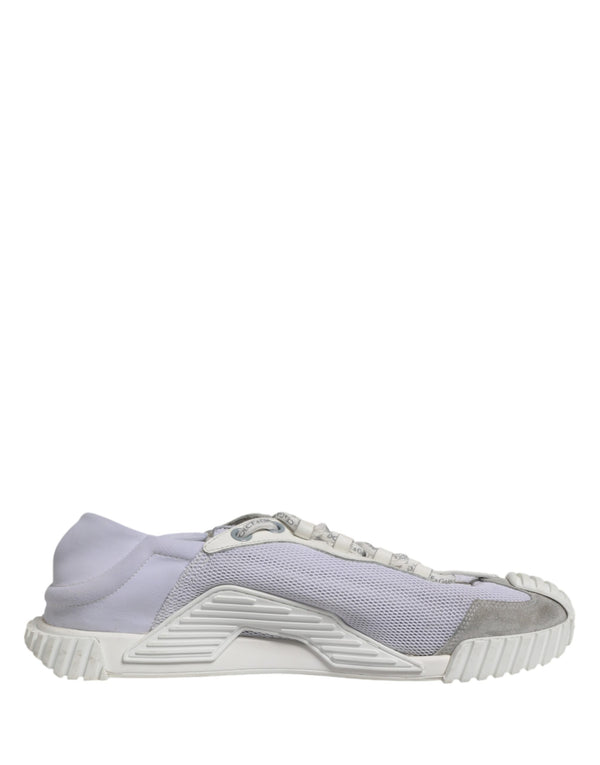 Weiße NS1 Sneakers mit Schnürung für Herren