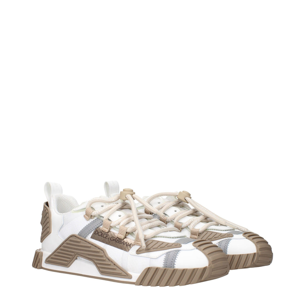 Weiße Stoff-Sneaker