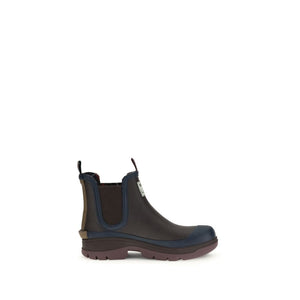 Braune Gummistiefeletten