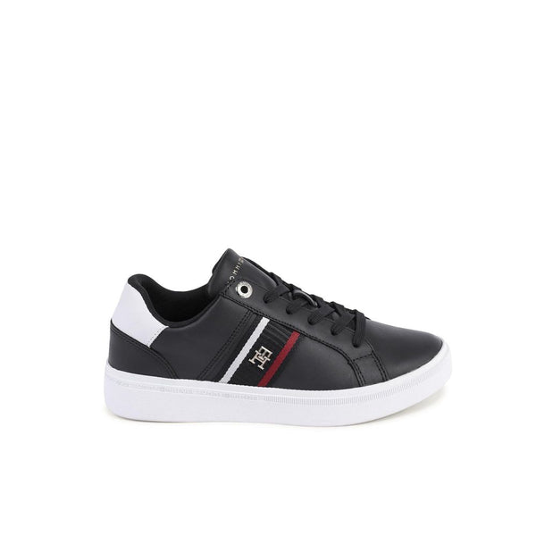 Blaue Leder-Sneaker
