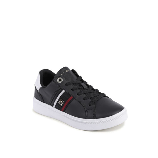 Blaue Leder-Sneaker