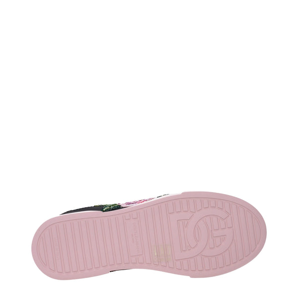 Schwarze Leder-Sneaker