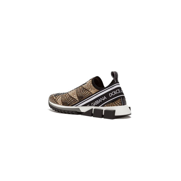 Schwarzer Polyester-Sneaker