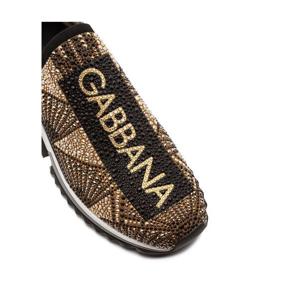 Schwarzer Polyester-Sneaker